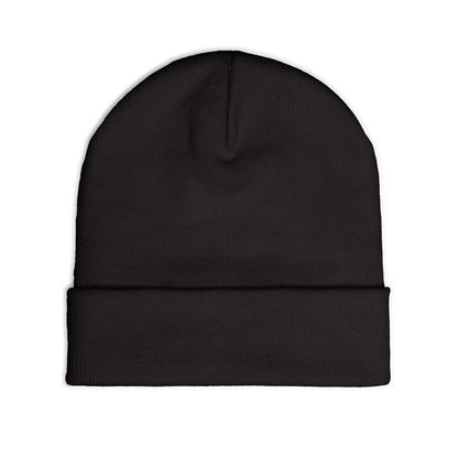Mystique's Bistro Embroidered Knit Beanie - Paw Logo, Coffee & Treats Cafe Hat